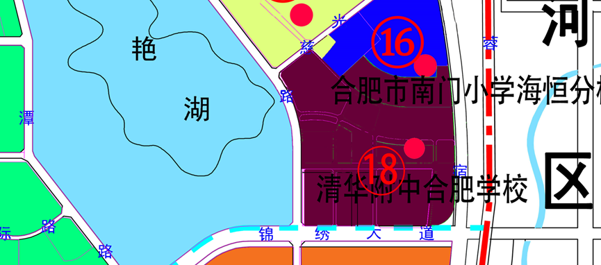 大富鸿学府由西转东,详解2023年合肥各区的学区划分变化!(图7) 瑶海区规划凤台路地块_罗秀路长华路地块规划_合肥凤台路城中村地块